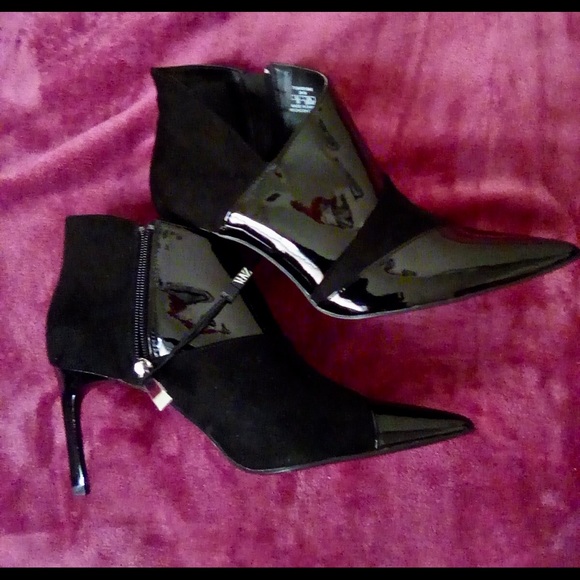 Zara Luxe patent leather stilettos ankle booties - Picture 2 of 5